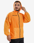 Rain jacket Givova Basico arancio fluo — giacca antipioggia per allenamento