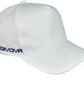 Cappellino Givova Sponsor bianco — cappellino sportivo con visiera