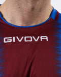 Maglia Givova Shirt Stripe M/C Interlock - AZZURRO/GRANATA