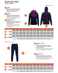 GIVOVA TUTA VISA MELANGE CON CAPPUCCIO POLARFLEECE NERO/GRIGIO SCURO MELANGE Tg. S