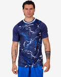 Maglia Givova Grafite Interlock blu/bianco — maglia da gara e allenamento calcio