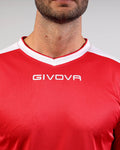 Maglia Givova Shirt Revolution Interlock - ROSSO/BIANCO