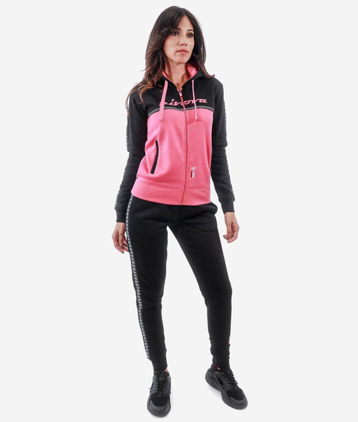 GIVOVA TUTA DONNA 101 CON BANDA E CAPPUCCIO IN FLEECE Givova Tute Planet Sport Italia