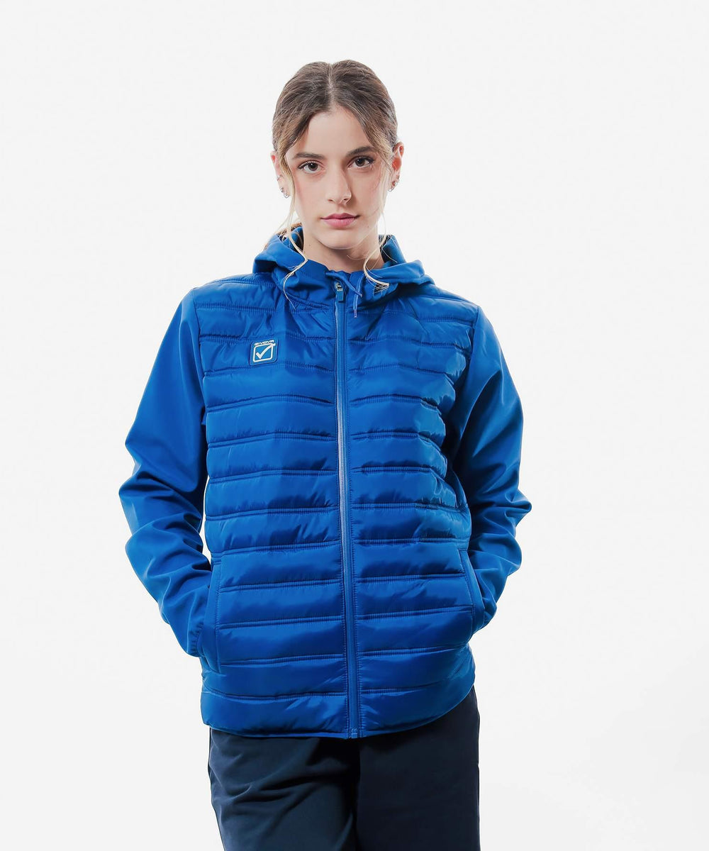 Giubbotto Givova Superior azzurro da uomo per riscaldamento, panchina e trasferta Givova Giacche e Giubbotti Planet Sport Italia