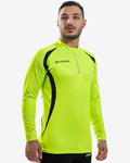 Maglia Givova Running Long giallo fluo/nero — maglietta tecnica traspirante per la corsa