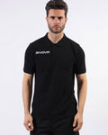 Polo Givova Cotone Piquet Summer nero — polo sportiva per allenamento e tempo libero