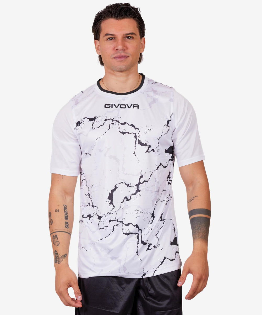 Maglia Givova Shirt Grafite Interlock - BIANCO/NERO Givova Maglie e T-Shirt Planet Sport Italia