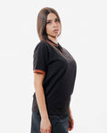 Polo Givova Cotone Piquet Action - NERO/ARANCIO FLUO