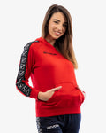 Felpa Givova Con Cappuccio Terry Band Boy rosso — felpa sportiva bambino