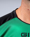 GIVOVA SHIRT CAPO INTERLOCK VERDE/NERO