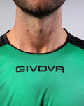 GIVOVA SHIRT CAPO INTERLOCK VERDE/NERO