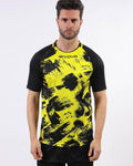 Maglia Givova Art Interlock M/C giallo/nero — maglia da gara e allenamento calcio