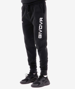 Pantalone Givova Cotone Mod. Moon Big Logo - NERO