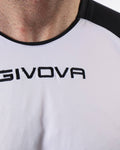 Maglia Givova Shirt Capo Interlock Bambino - BIANCO/NERO