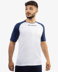 Maglia Givova Capo Interlock bianco/blu — maglia da gara e allenamento calcio bambino