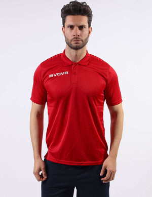 Polo Givova Pocket in Mesh - ROSSO