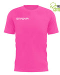T-shirt Givova Cotone Fresh fuxia fluo — t-shirt sportiva in cotone