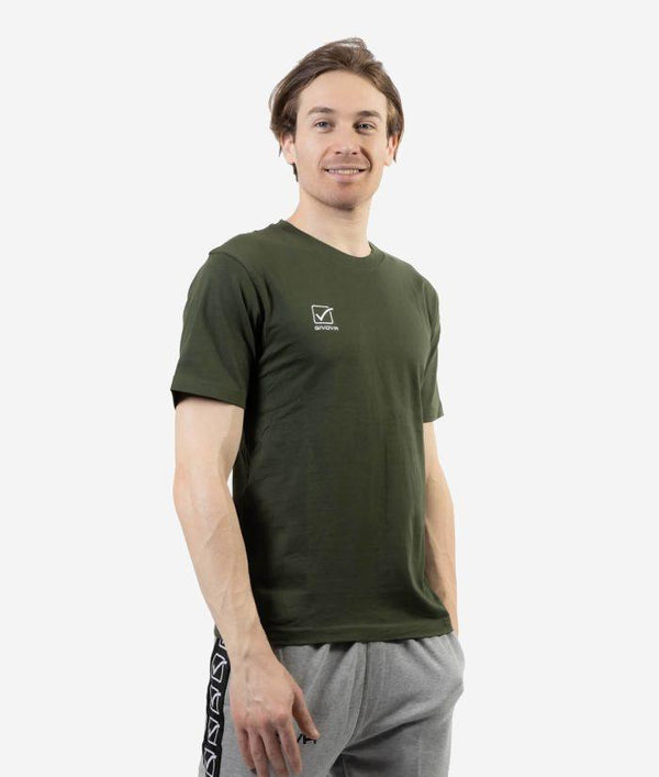 T-Shirt Givova Cotone Action - VERDE MILITARE Givova Planet Sport Italia