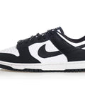 Nike Dunk Low Retro bianche e nere, sneakers basse a pannelli