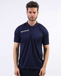 Polo Givova Pocket In Mesh blu — polo sportiva per allenamento e tempo libero