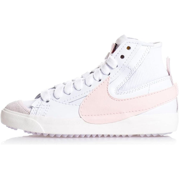 Nike Blazer Mid 77 Jumbo bianche e rosa, sneakers da donna a collo medio Nike Planet Sport Italia