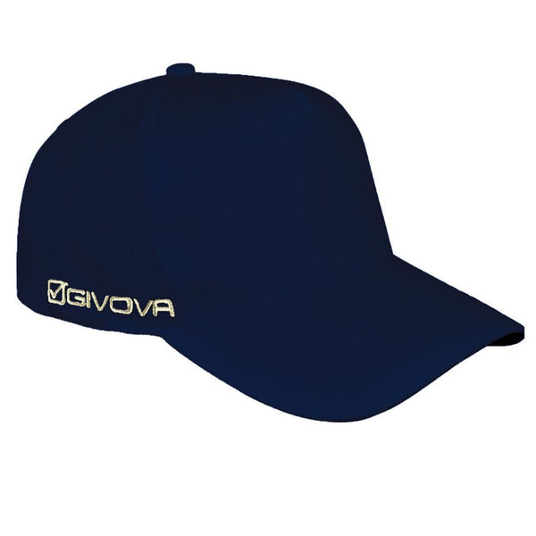 Cappellino Givova Sponsor blu — cappellino sportivo con visiera Givova Planet Sport Italia