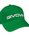 Cappellino Givova con visiera rosso in taglia unica per sport all'aperto
