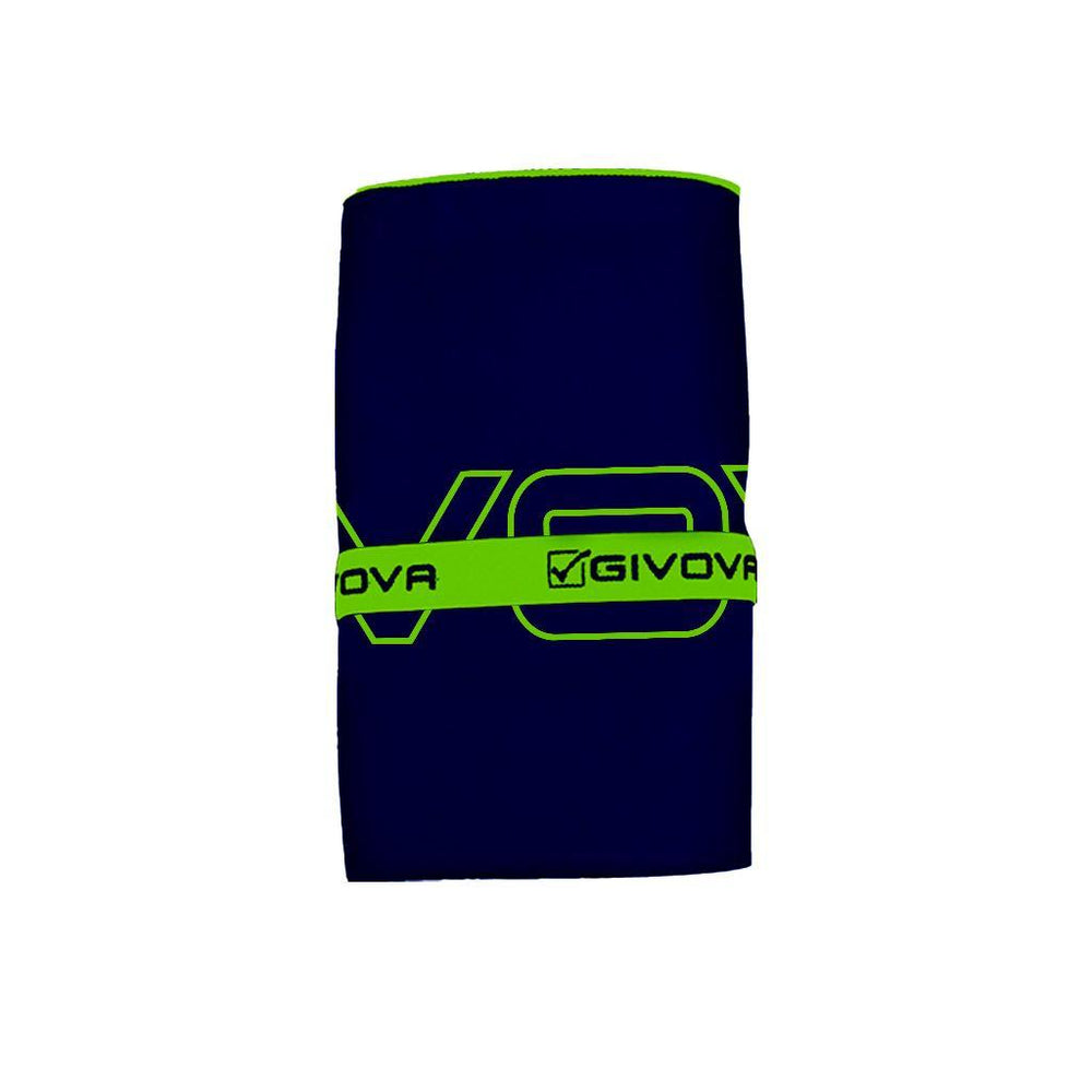 Telo Givova Big Microfibra 80x165 - BLU/VERDE FLUO Givova Teli e Accappatoi Planet Sport Italia