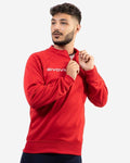 Maglia Givova Polarfleece Tecnica (Half Zip) 500 rosso — maglia tecnica da allenamento