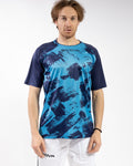 Maglia Givova Art Interlock M/C turchese/blu — maglia da gara e allenamento calcio