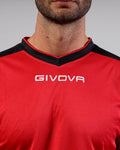 Maglia Givova Shirt Revolution Interlock - ROSSO/NERO
