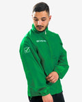 Rain jacket Givova Basico verde — giacca antipioggia per allenamento
