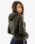 Felpa Givova Terry Band - CON CAPPUCCIO TERRY BAND VERDE MILITARE