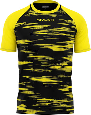 Maglia Givova Shirt Pixel - Nero/Giallo