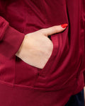 Felpa Givova Polarfleece (Full Zip) 500 - GRANATA