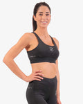 Top Givova Donna Stampa nero — top sportivo donna per palestra e fitness
