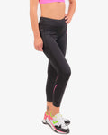 Leggings Givova Style Donna nero/fuxia — leggings sportivi donna per palestra e fitness