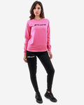 Tuta Givova Donna 104 G/Collo con Paillettes in Felpa fuxia/nero — tuta sportiva donna