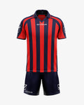 Completo Givova Kit Supporter MC - BLU/ROSSO