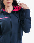 Tuta Givova King Donna Cotone Terry - BLU/FUXIA