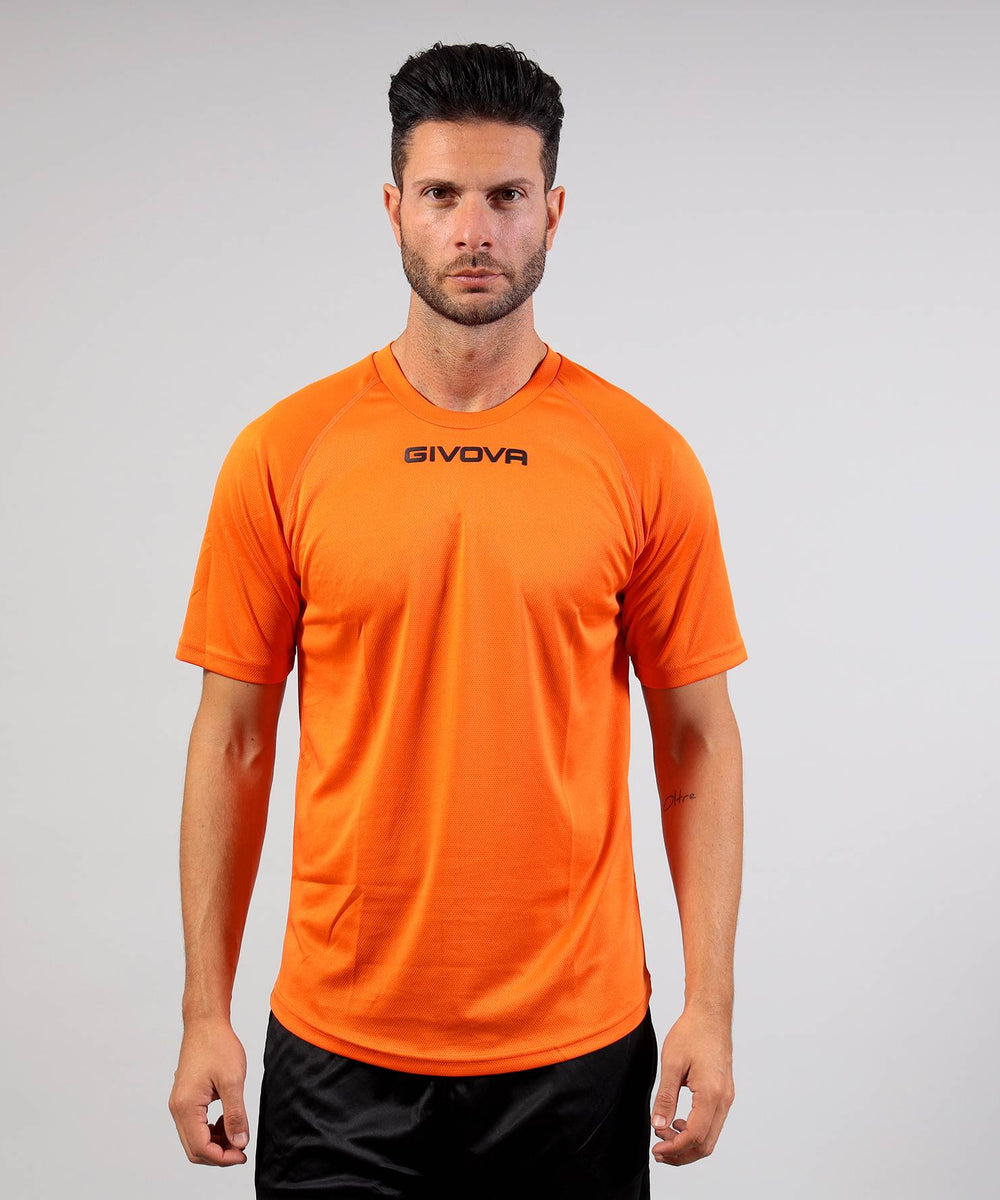 Shirt One Microforata BOY Arancio Givova Maglie e T-Shirt Planet Sport Italia