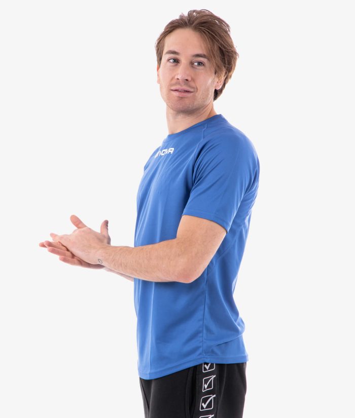 Shirt One Microforata BOY Azzurro Givova Maglie e T-Shirt Planet Sport Italia