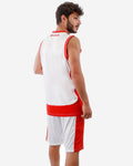 Completo Givova Kit Power Interlock - BIANCO/ROSSO