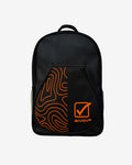 Zaino Givova Sun nero e arancio fluo, zaino per scuola e allenamento