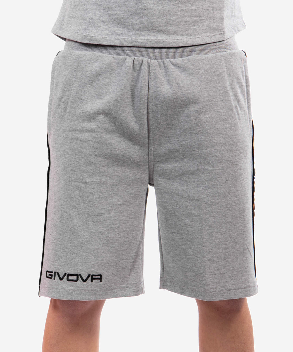 grigio melange chiaro Givova Pantaloncini e Bermuda Planet Sport Italia