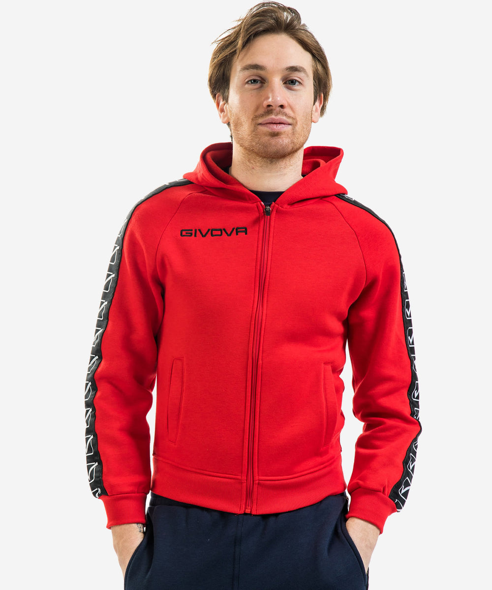 rosso Givova Felpe Planet Sport Italia