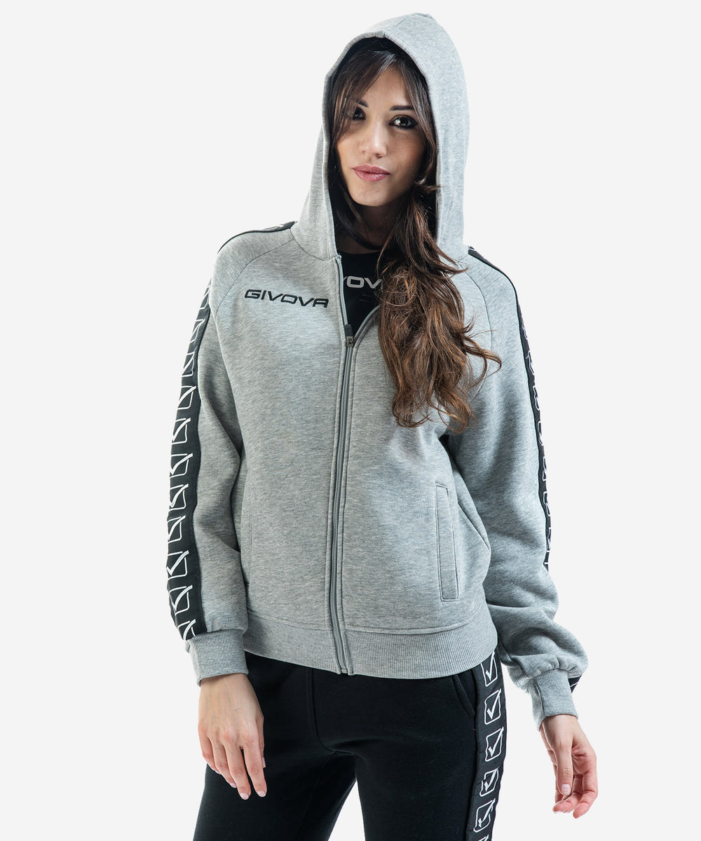 grigio melange chiaro Givova Felpe Planet Sport Italia