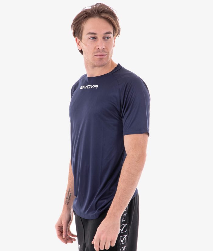 Shirt One Microforata BOY Blu Givova Maglie e T-Shirt Planet Sport Italia