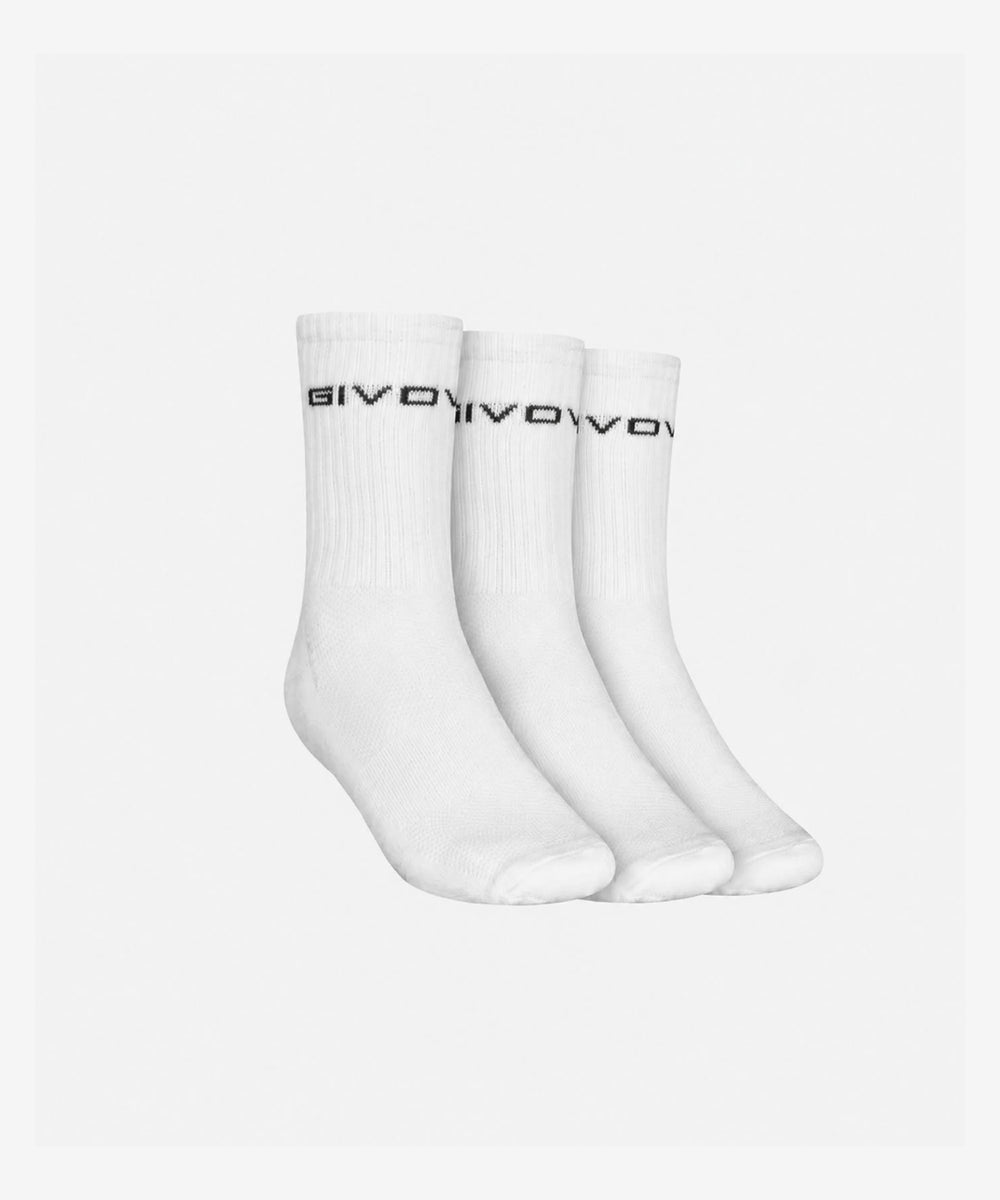 Calze Givova Sport bianche in tinta unita taglia senior da palestra Givova Calze Planet Sport Italia