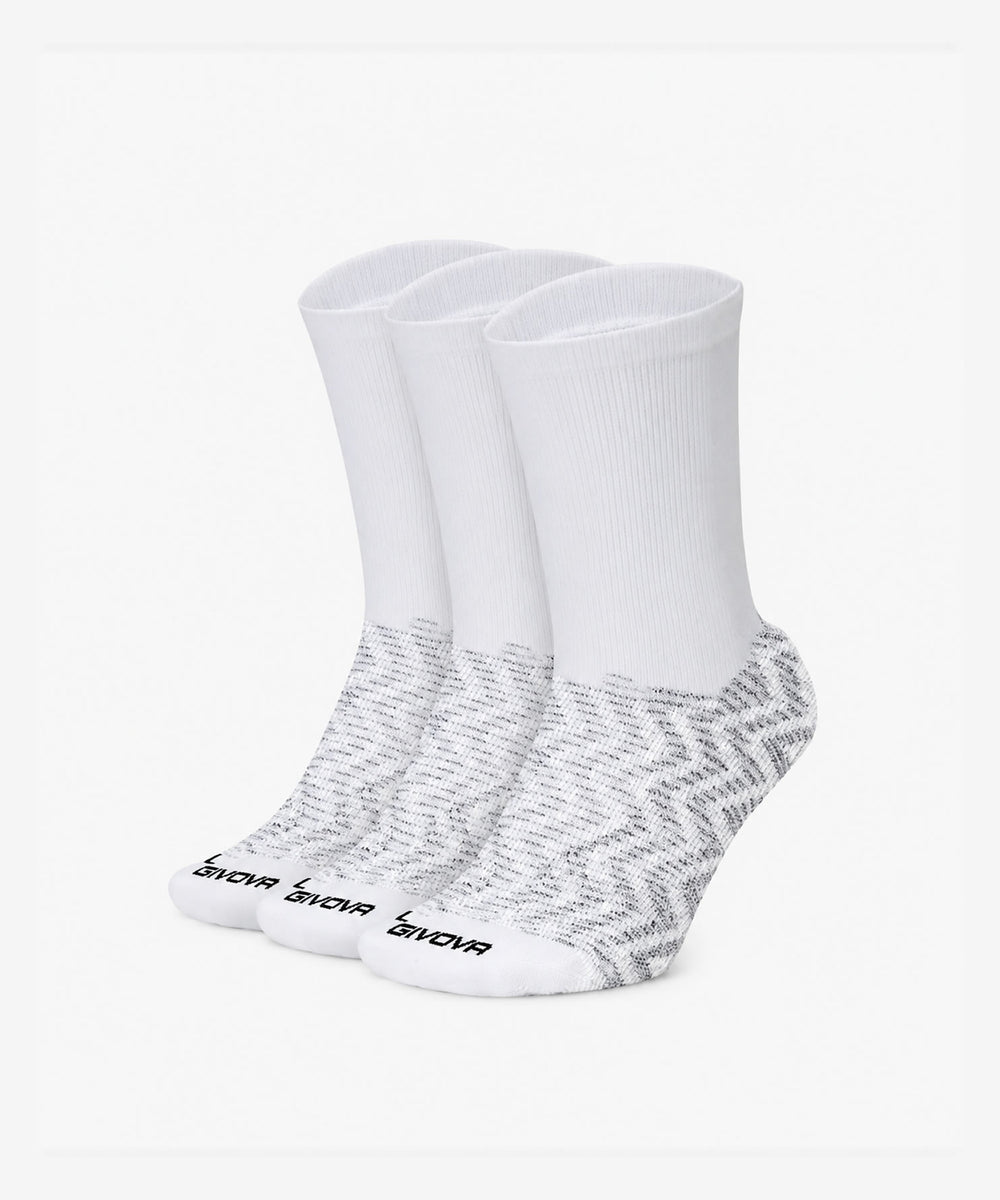 Calze Givova Grip nere e bianche con fascia antiscivolo, taglia senior Givova Calze Planet Sport Italia